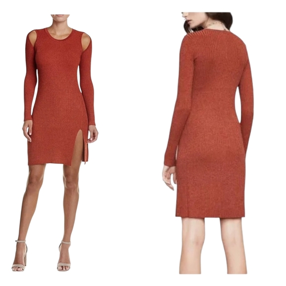 BCBGMaxAzria Dresses & Skirts - NWT BCBGMAXAZRIA Sweater Slip on Cocktail Knit Mini Dress sz XS